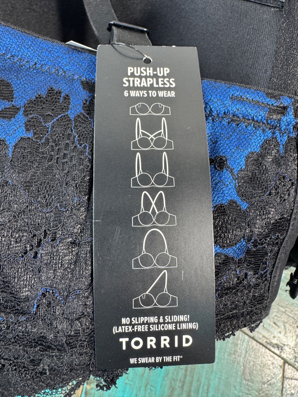 Torrid Bra Convertible Push-Up Bra Pink Strapless Multi-way Size 50H NWT - Picture 5 of 15